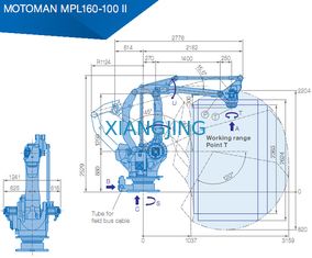 kullanılan 4 eksenli robot kolu YASKAWA MPL160-100 II yakala ve yerleştir makinesi 100kg Yük 3159mm Kol endüstriyel robot