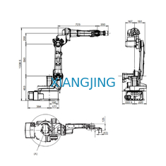 ABB 6 Eksen Kullanılmış Kaynak Robotu IRB 1520ID Robotlu Kaynak Makinesi Taşıma Yükü 4 Kg