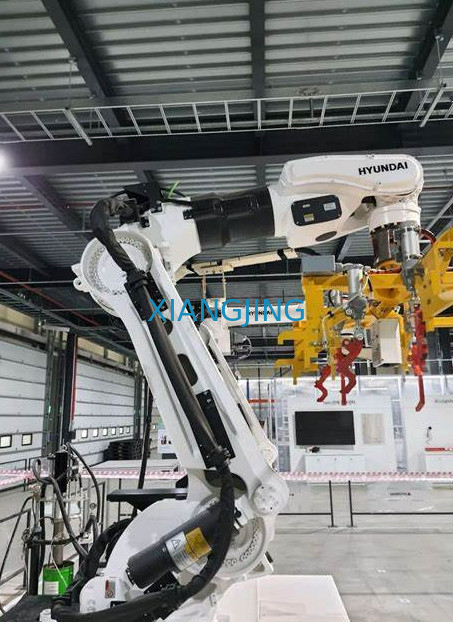 Hyundai paketleme robotu HP160 kolları robotik 160 KG yük ve 3128 Çin marka kıskaçlı erişim